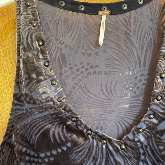 FREE PEOPLE Velvet Mini Dress - Picture 3 of 5